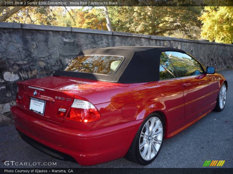 Imola Red / Anthracite Black 2005 BMW 3 Series 330i Convertible