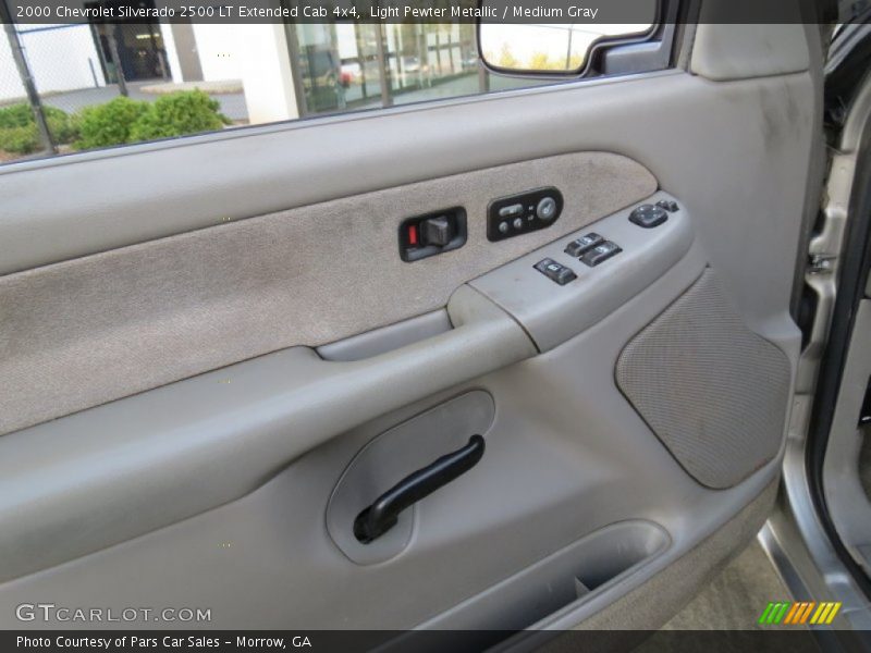 Light Pewter Metallic / Medium Gray 2000 Chevrolet Silverado 2500 LT Extended Cab 4x4