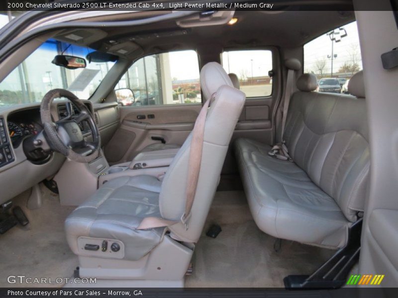 Light Pewter Metallic / Medium Gray 2000 Chevrolet Silverado 2500 LT Extended Cab 4x4