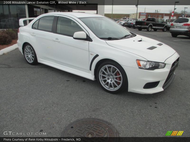 Wicked White / Black 2008 Mitsubishi Lancer Evolution GSR