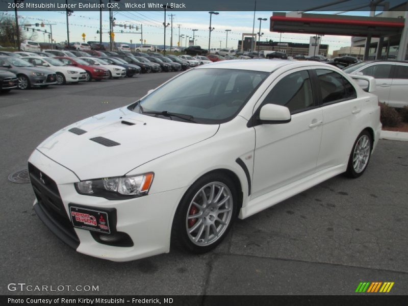 Wicked White / Black 2008 Mitsubishi Lancer Evolution GSR