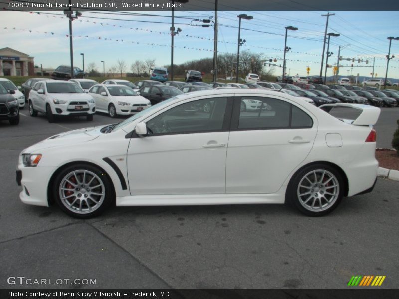 Wicked White / Black 2008 Mitsubishi Lancer Evolution GSR