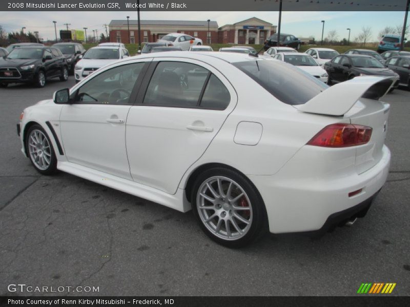 Wicked White / Black 2008 Mitsubishi Lancer Evolution GSR