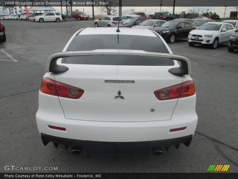 Wicked White / Black 2008 Mitsubishi Lancer Evolution GSR