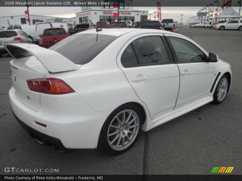 Wicked White / Black 2008 Mitsubishi Lancer Evolution GSR