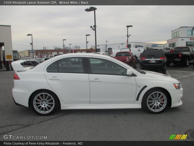 Wicked White / Black 2008 Mitsubishi Lancer Evolution GSR