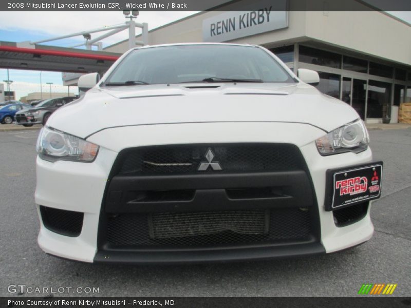 Wicked White / Black 2008 Mitsubishi Lancer Evolution GSR