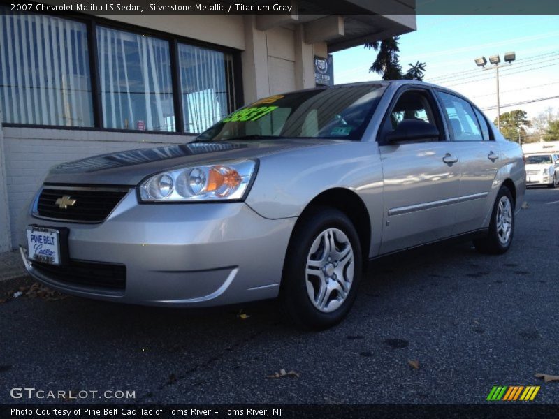 Silverstone Metallic / Titanium Gray 2007 Chevrolet Malibu LS Sedan