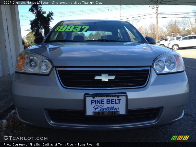 Silverstone Metallic / Titanium Gray 2007 Chevrolet Malibu LS Sedan
