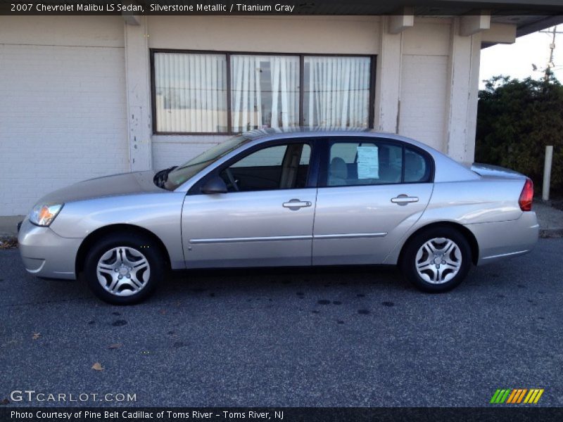 Silverstone Metallic / Titanium Gray 2007 Chevrolet Malibu LS Sedan