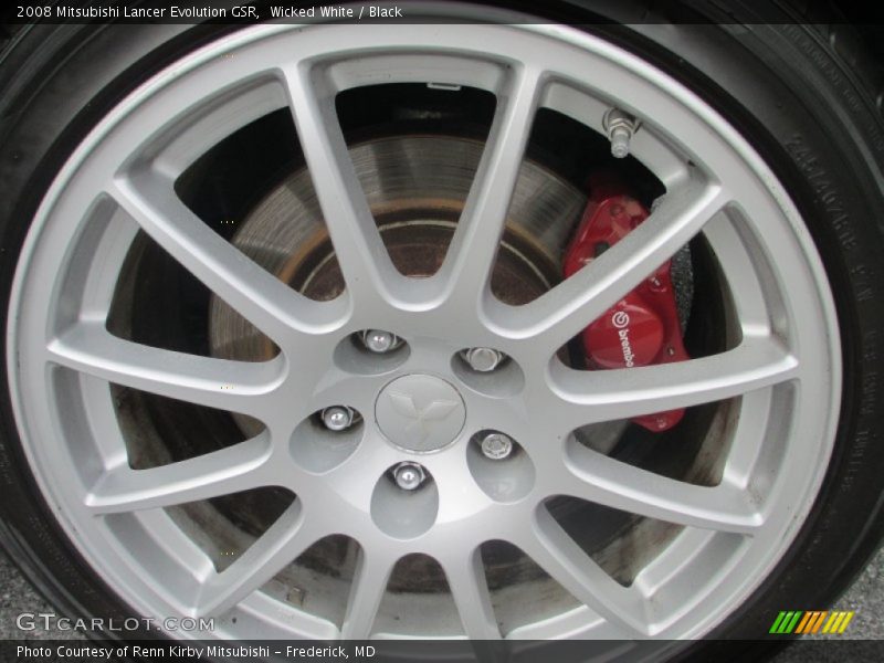 Wicked White / Black 2008 Mitsubishi Lancer Evolution GSR