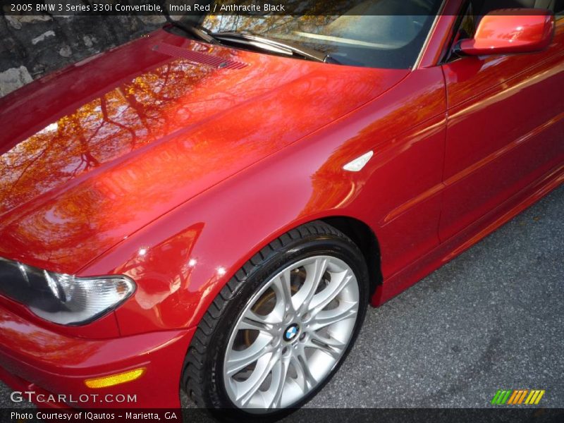 Imola Red / Anthracite Black 2005 BMW 3 Series 330i Convertible