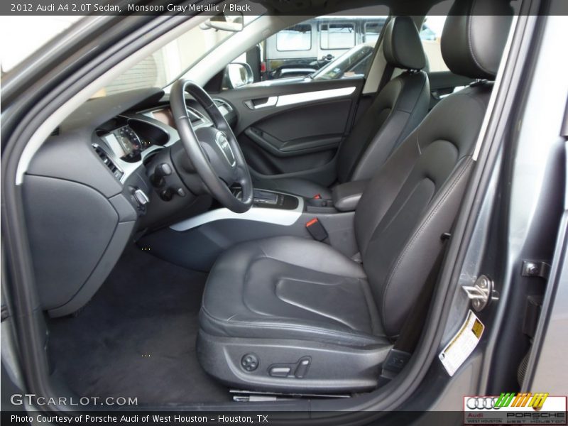 Monsoon Gray Metallic / Black 2012 Audi A4 2.0T Sedan