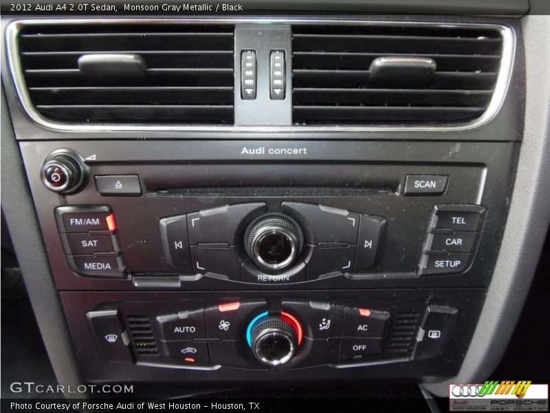 Monsoon Gray Metallic / Black 2012 Audi A4 2.0T Sedan