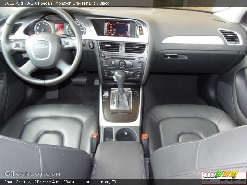 Monsoon Gray Metallic / Black 2012 Audi A4 2.0T Sedan