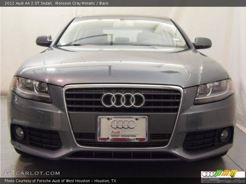 Monsoon Gray Metallic / Black 2012 Audi A4 2.0T Sedan