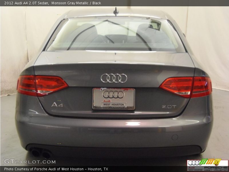Monsoon Gray Metallic / Black 2012 Audi A4 2.0T Sedan