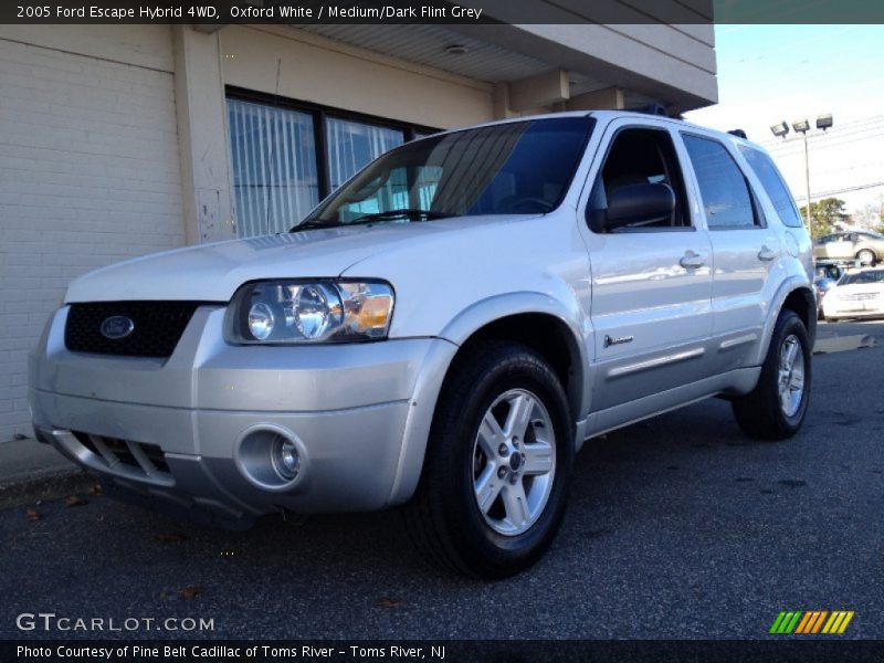 Oxford White / Medium/Dark Flint Grey 2005 Ford Escape Hybrid 4WD