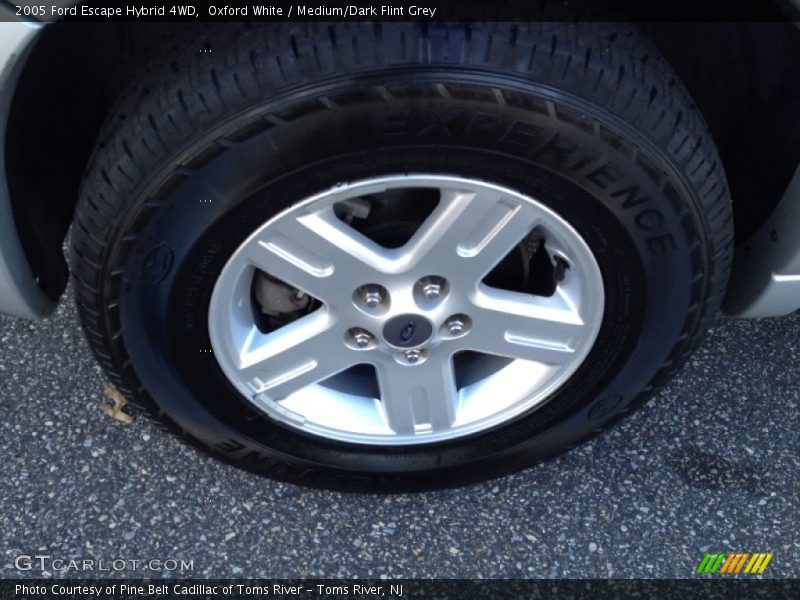 Oxford White / Medium/Dark Flint Grey 2005 Ford Escape Hybrid 4WD