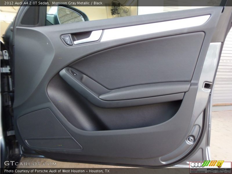Monsoon Gray Metallic / Black 2012 Audi A4 2.0T Sedan