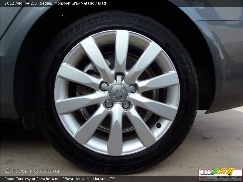 Monsoon Gray Metallic / Black 2012 Audi A4 2.0T Sedan
