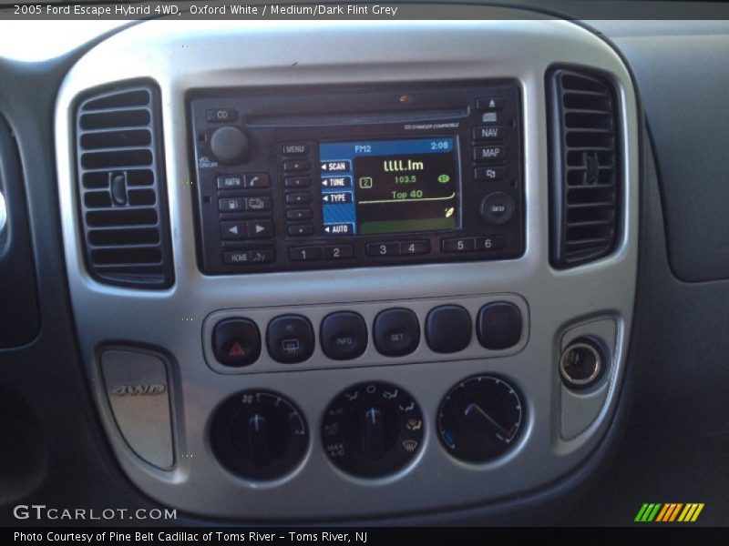 Oxford White / Medium/Dark Flint Grey 2005 Ford Escape Hybrid 4WD