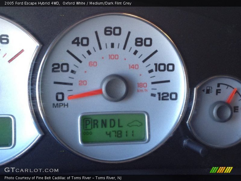 Oxford White / Medium/Dark Flint Grey 2005 Ford Escape Hybrid 4WD