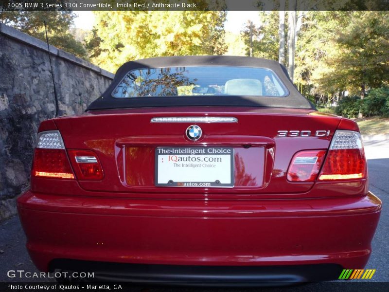 Imola Red / Anthracite Black 2005 BMW 3 Series 330i Convertible