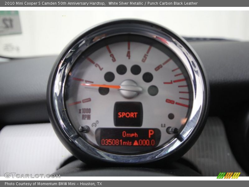 White Silver Metallic / Punch Carbon Black Leather 2010 Mini Cooper S Camden 50th Anniversary Hardtop