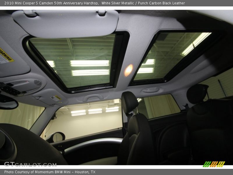 Sunroof of 2010 Cooper S Camden 50th Anniversary Hardtop
