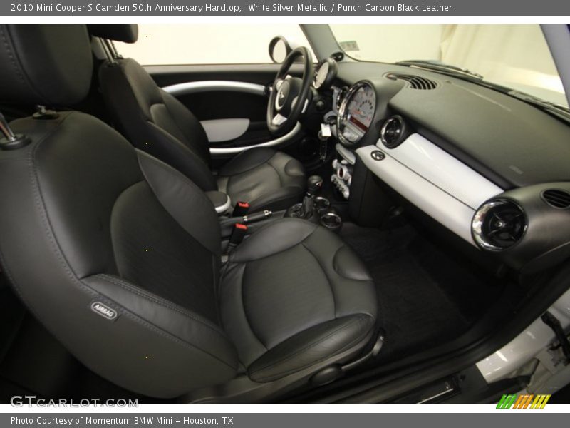 White Silver Metallic / Punch Carbon Black Leather 2010 Mini Cooper S Camden 50th Anniversary Hardtop