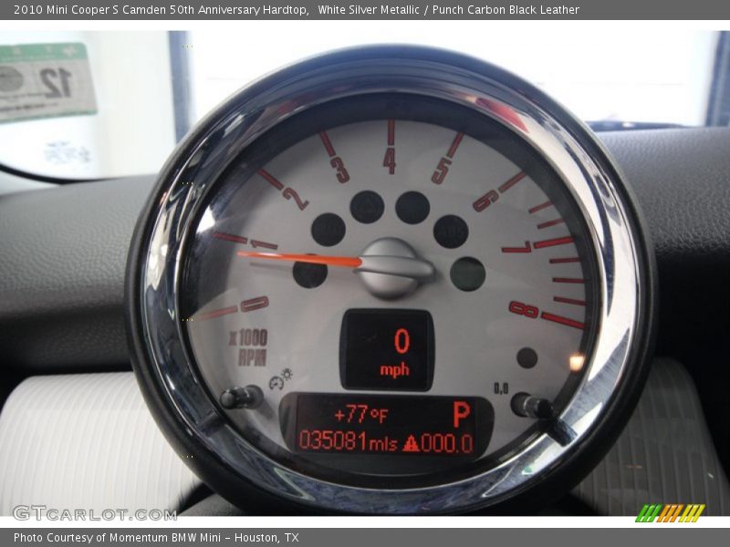  2010 Cooper S Camden 50th Anniversary Hardtop S Camden 50th Anniversary Hardtop Gauges