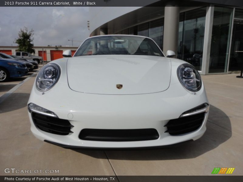 White / Black 2013 Porsche 911 Carrera Cabriolet