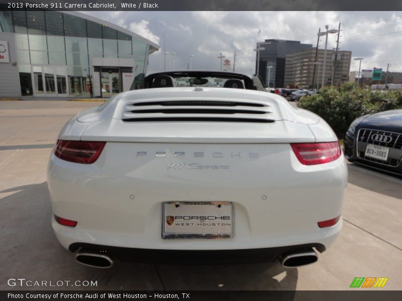 White / Black 2013 Porsche 911 Carrera Cabriolet