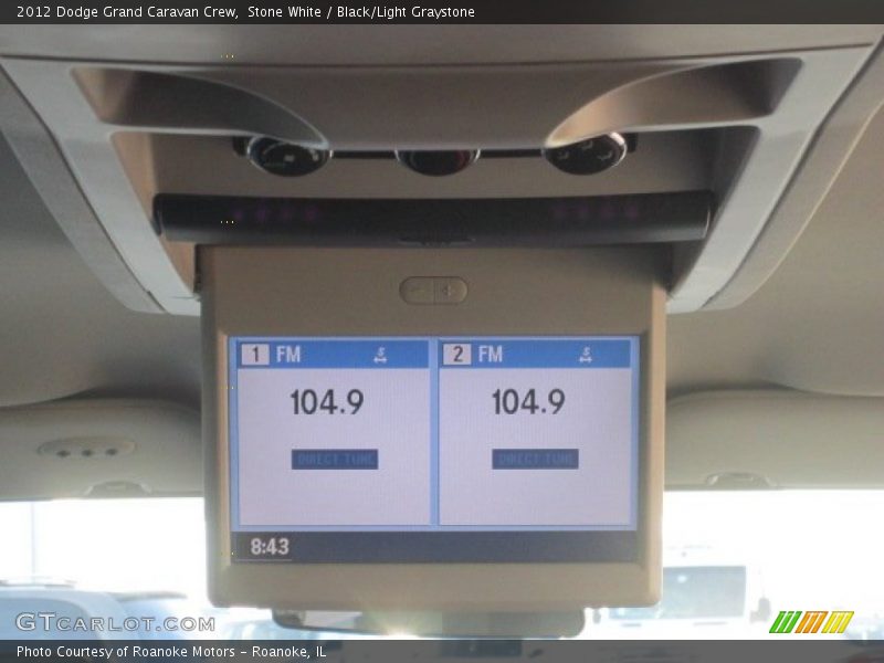 Stone White / Black/Light Graystone 2012 Dodge Grand Caravan Crew