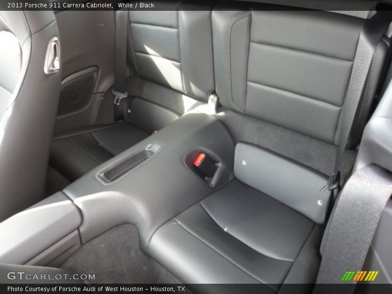Rear Seat of 2013 911 Carrera Cabriolet