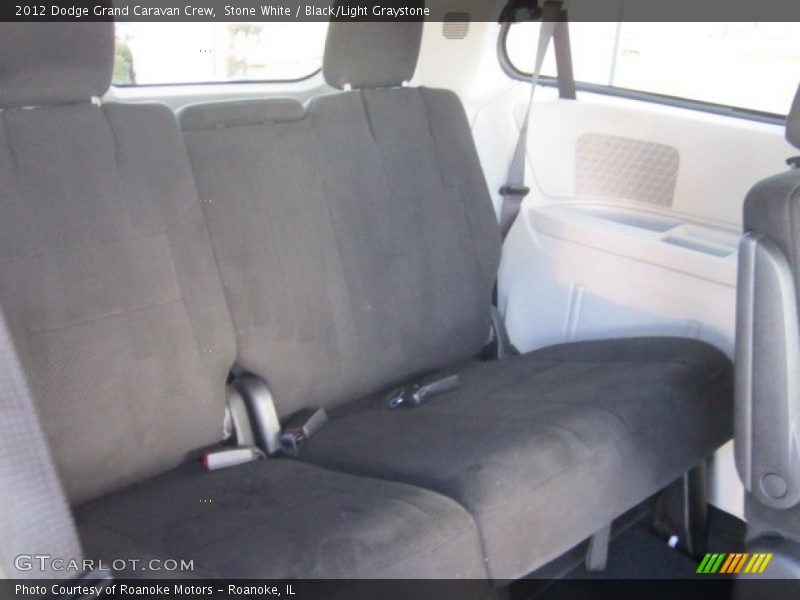 Stone White / Black/Light Graystone 2012 Dodge Grand Caravan Crew
