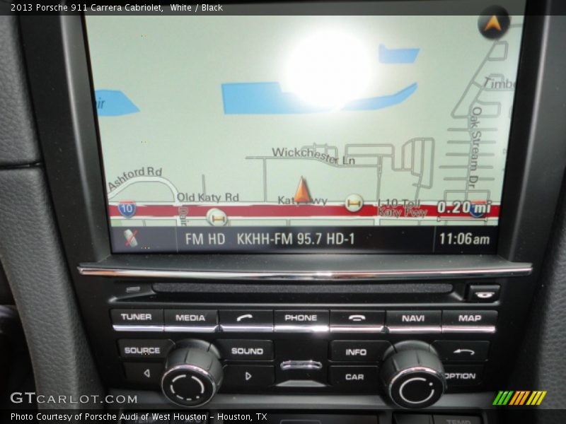 Navigation of 2013 911 Carrera Cabriolet