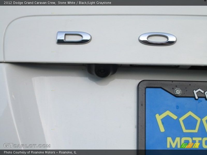 Stone White / Black/Light Graystone 2012 Dodge Grand Caravan Crew