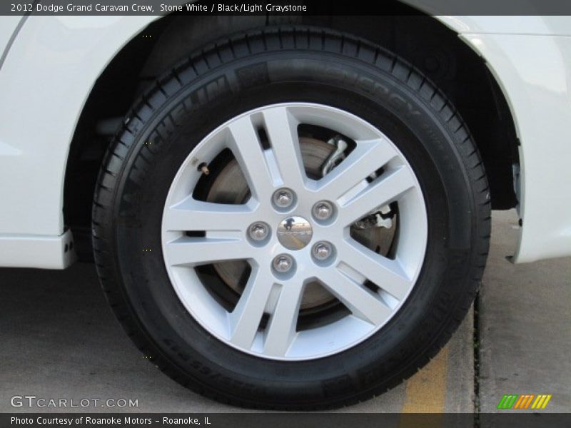 Stone White / Black/Light Graystone 2012 Dodge Grand Caravan Crew
