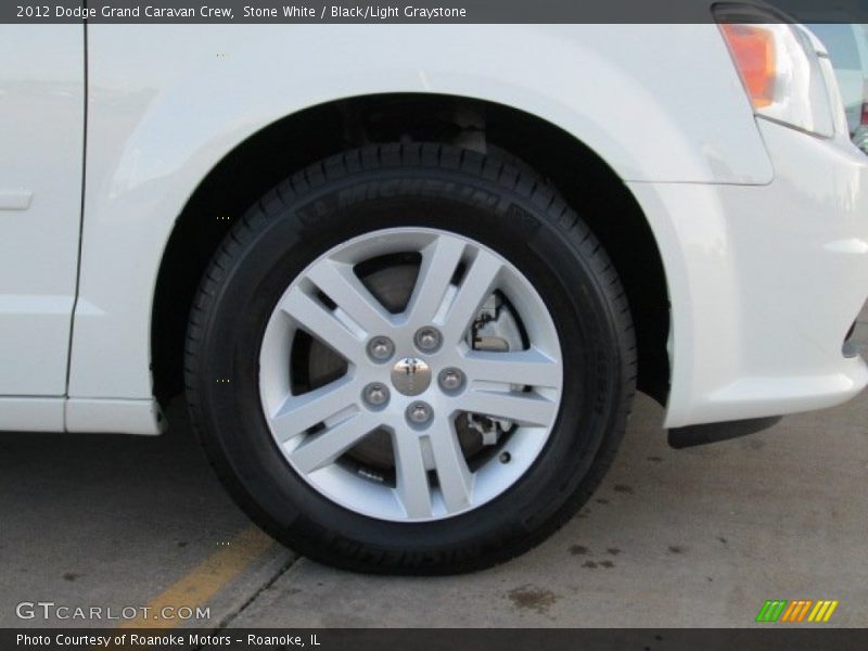 Stone White / Black/Light Graystone 2012 Dodge Grand Caravan Crew