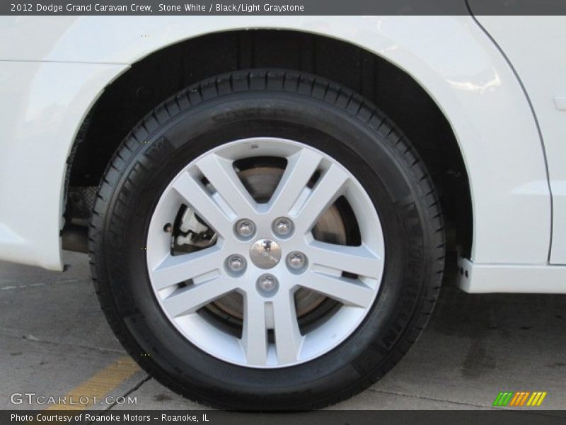 Stone White / Black/Light Graystone 2012 Dodge Grand Caravan Crew