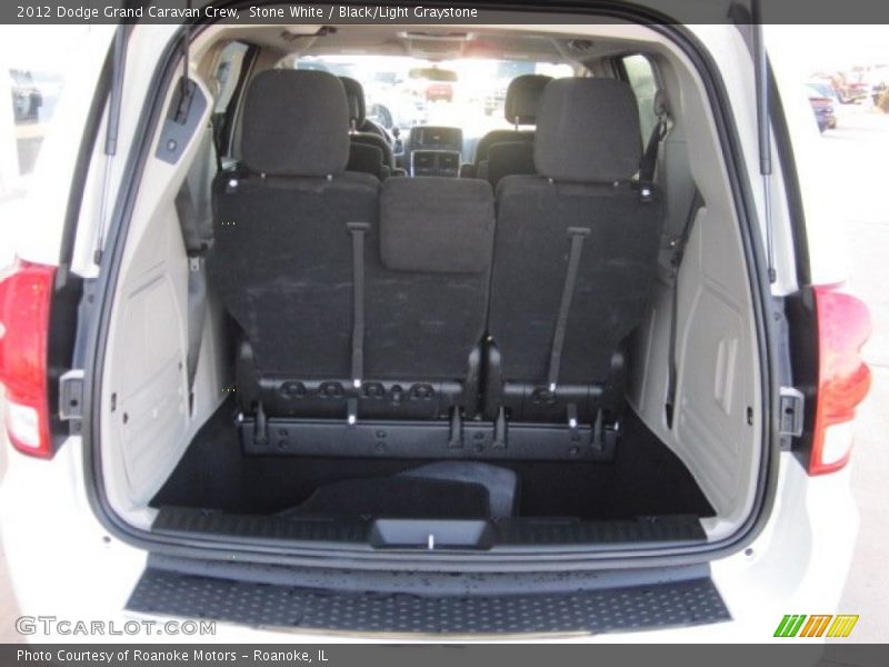 Stone White / Black/Light Graystone 2012 Dodge Grand Caravan Crew