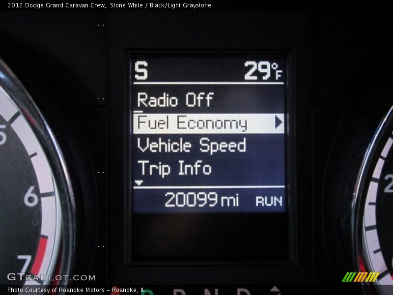 Stone White / Black/Light Graystone 2012 Dodge Grand Caravan Crew