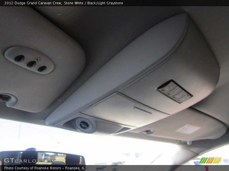 Stone White / Black/Light Graystone 2012 Dodge Grand Caravan Crew