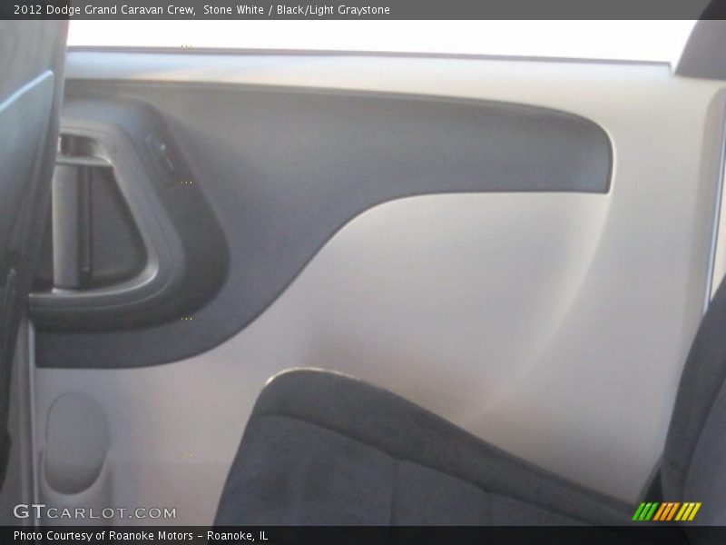 Stone White / Black/Light Graystone 2012 Dodge Grand Caravan Crew