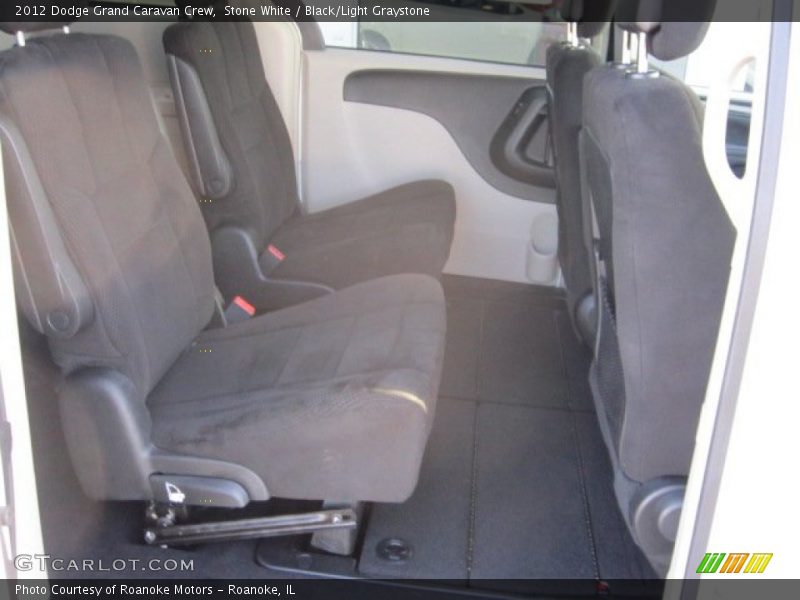 Stone White / Black/Light Graystone 2012 Dodge Grand Caravan Crew