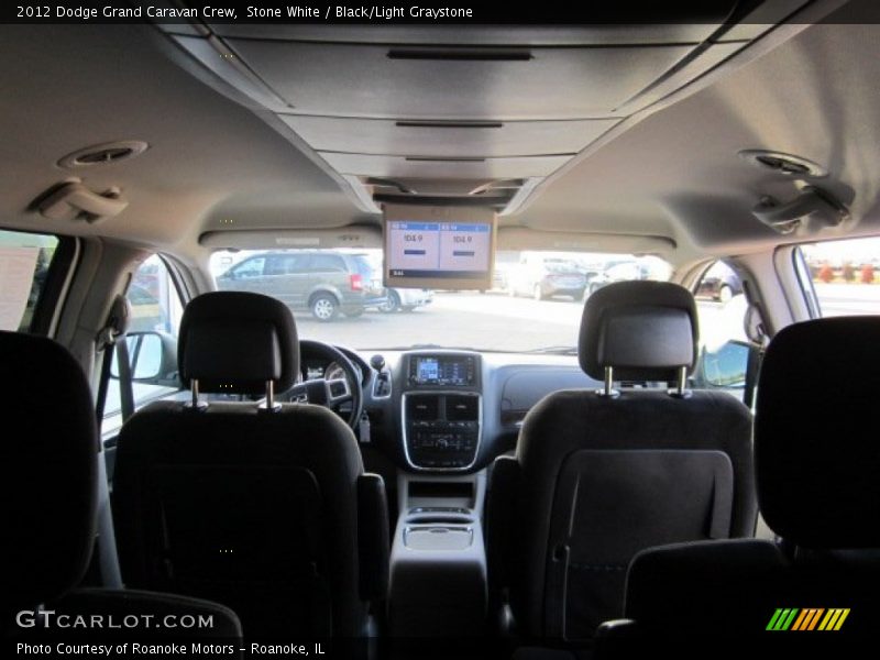 Stone White / Black/Light Graystone 2012 Dodge Grand Caravan Crew