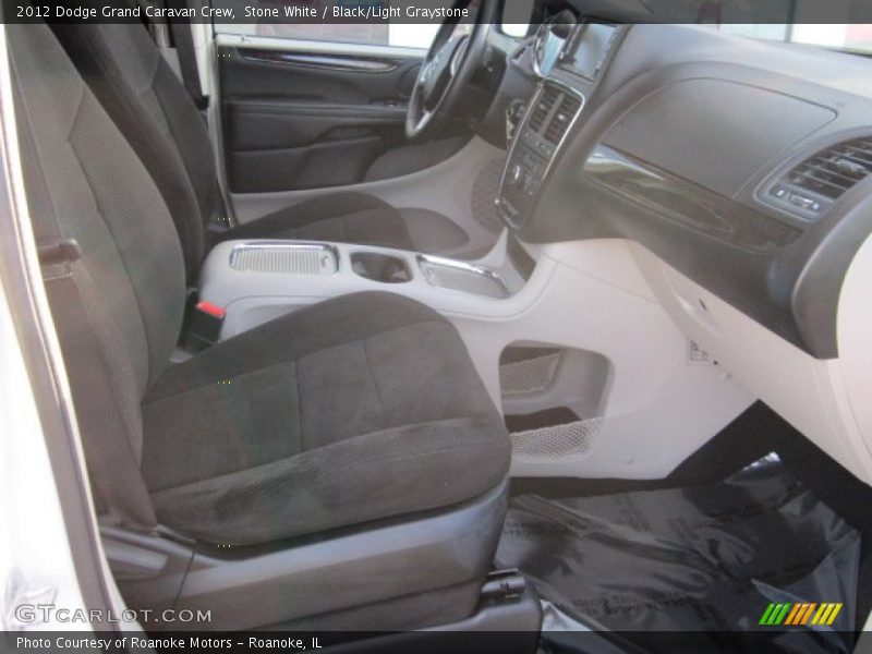 Stone White / Black/Light Graystone 2012 Dodge Grand Caravan Crew