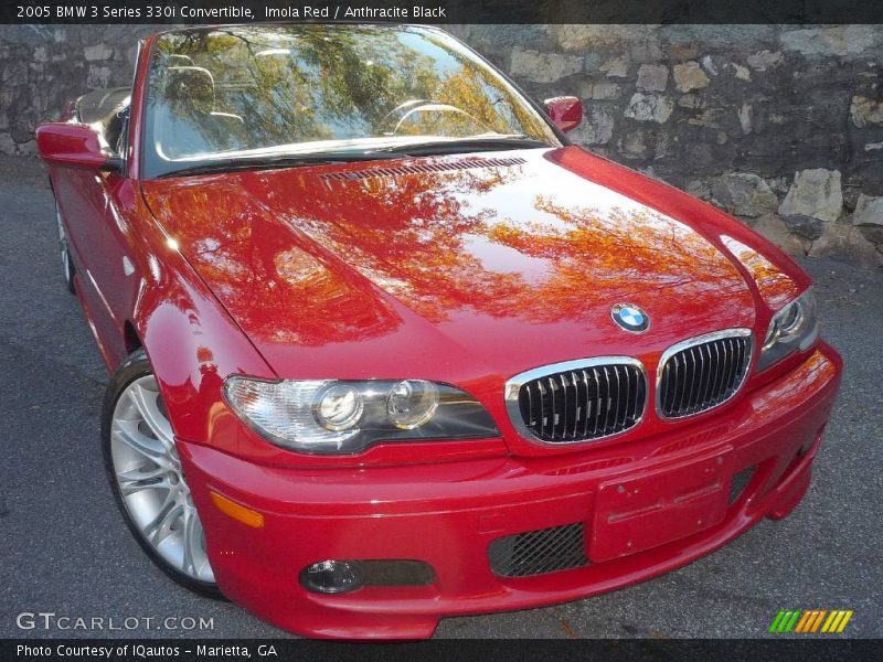 Imola Red / Anthracite Black 2005 BMW 3 Series 330i Convertible
